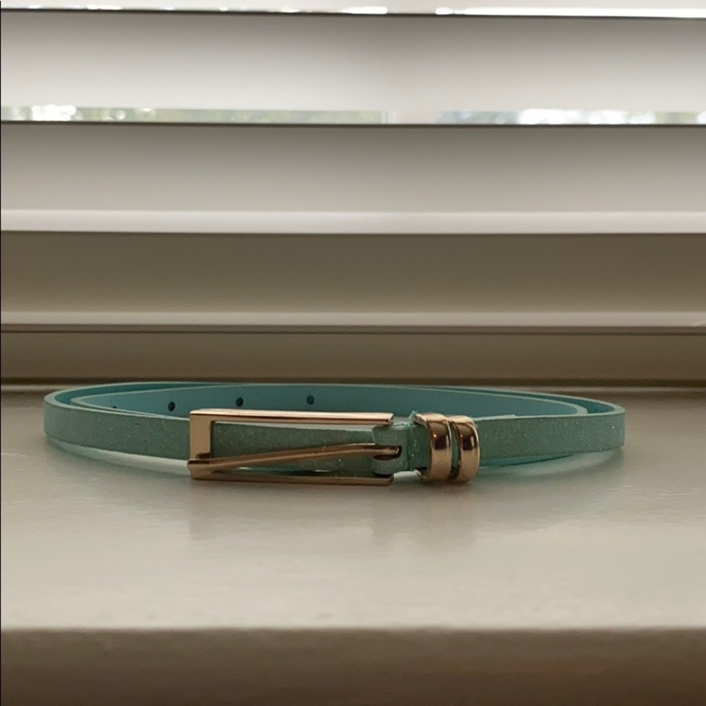 Sparkly light blue belt